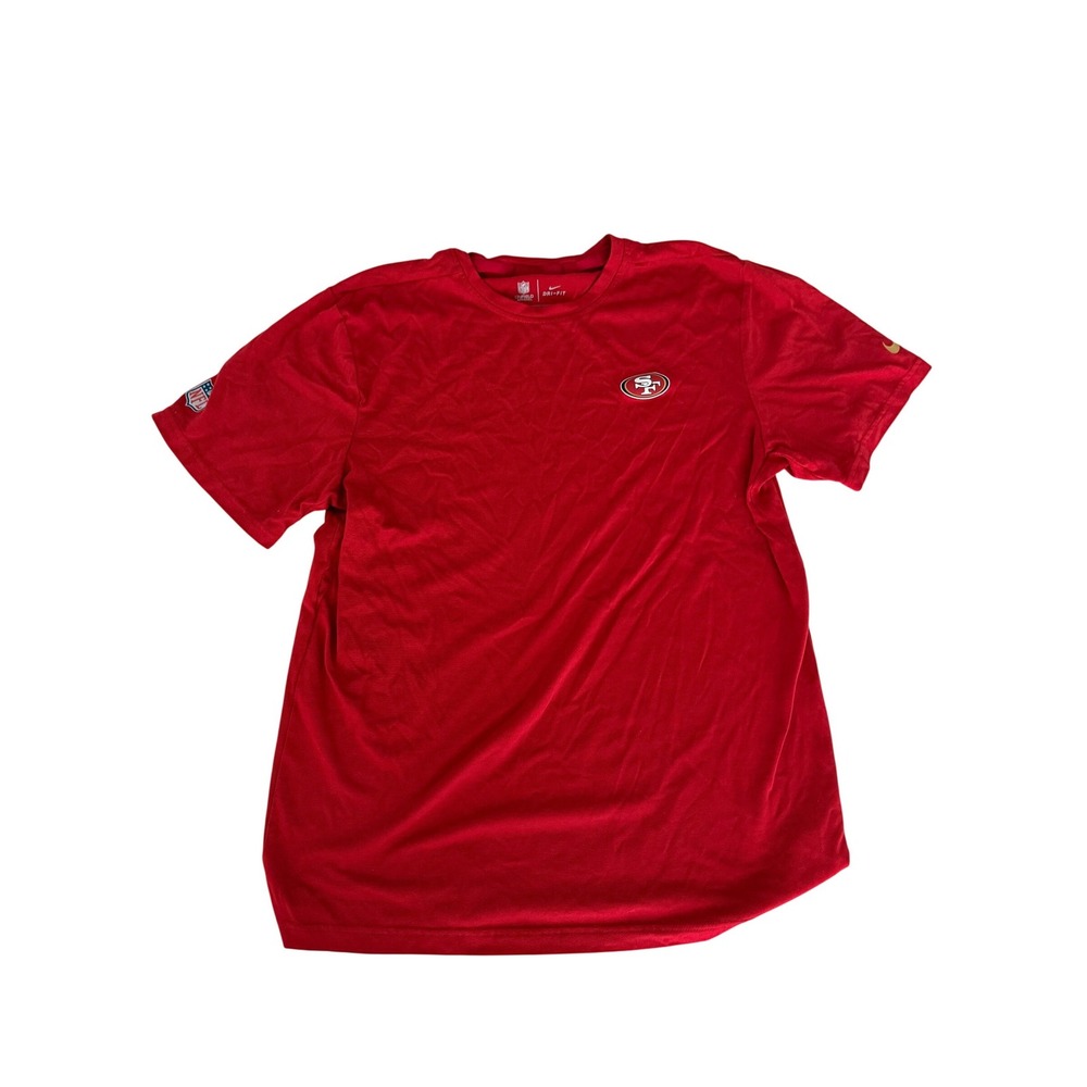 Nike NFL San Francisco 49ers Dri-FIT Red T-Shirt Mens Medium On Field Apparel